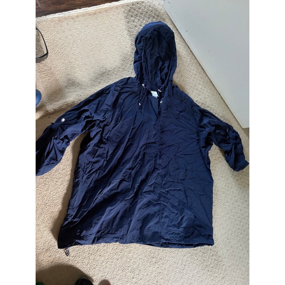 Just my size womens 3x blue rain jacket